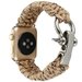 Curea iUni compatibila cu Apple Watch 1/2/3/4/5/6/7, 42mm, Elastic Paracord, Rugged Nylon Rope, Crea