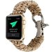 Curea iUni compatibila cu Apple Watch 1/2/3/4/5/6/7, 42mm, Elastic Paracord, Rugged Nylon Rope, Crea